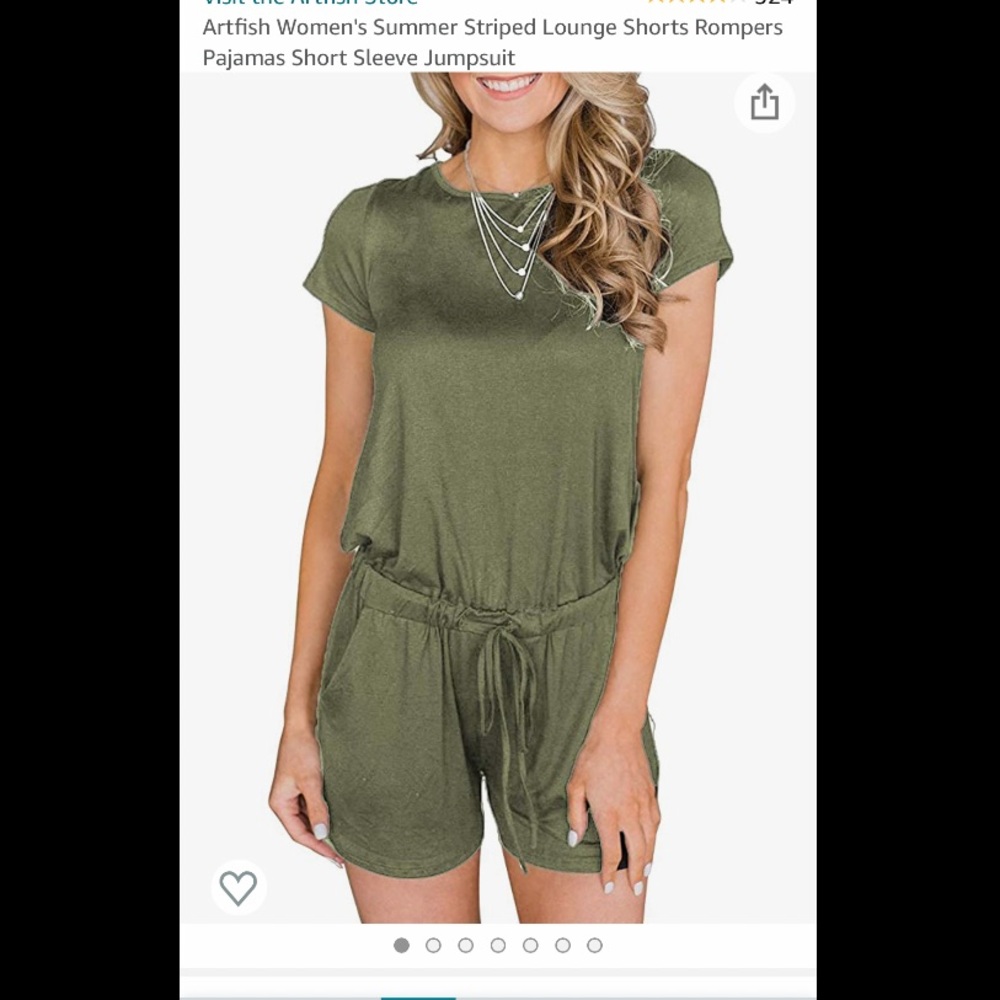 Army Green Romper
